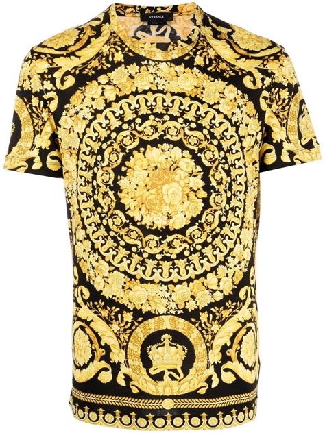 versace narco shirt|Versace barocco t shirt.